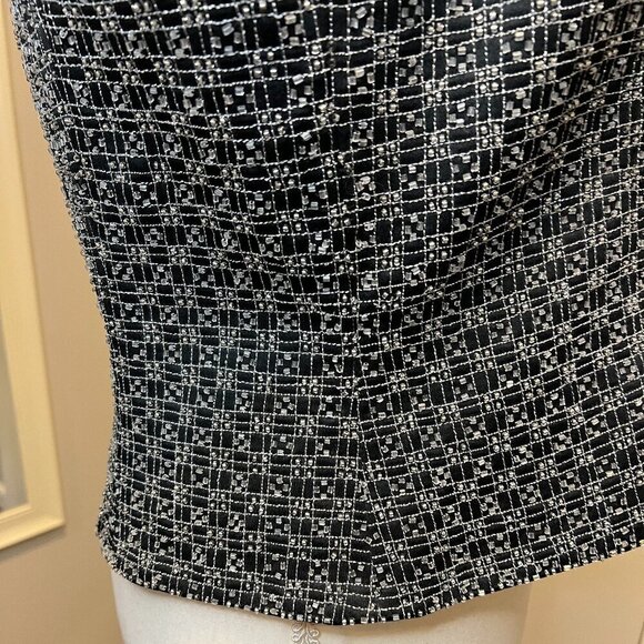 ZOLA Evening Black Fully Beaded Sleeveless Top, Size 12 - Picture 8 of 15